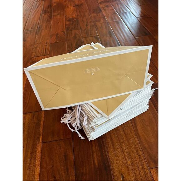 1 Medium Michael Kors Gift Gifting Paper Shopping Bag Tote Satchel - Picture 6 of 11